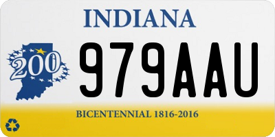 IN license plate 979AAU