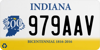 IN license plate 979AAV