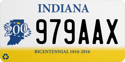 IN license plate 979AAX