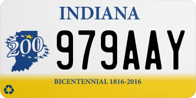 IN license plate 979AAY