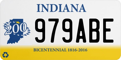 IN license plate 979ABE