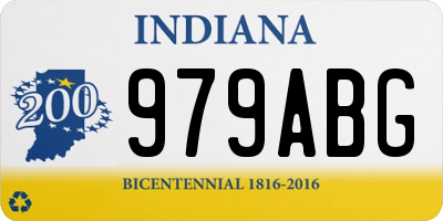 IN license plate 979ABG