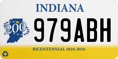 IN license plate 979ABH