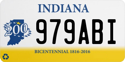 IN license plate 979ABI