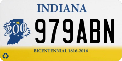 IN license plate 979ABN