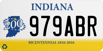 IN license plate 979ABR