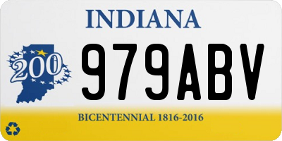 IN license plate 979ABV