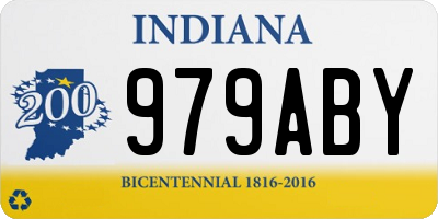 IN license plate 979ABY