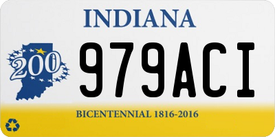 IN license plate 979ACI