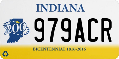 IN license plate 979ACR
