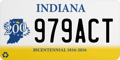 IN license plate 979ACT