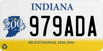 IN license plate 979ADA