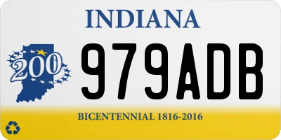 IN license plate 979ADB