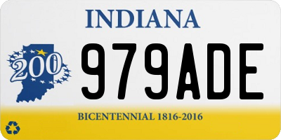 IN license plate 979ADE