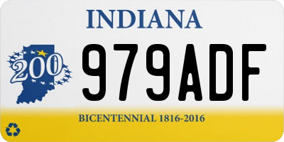 IN license plate 979ADF