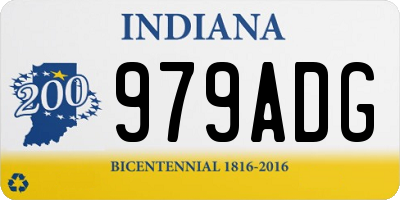 IN license plate 979ADG