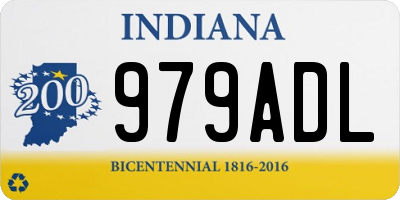 IN license plate 979ADL