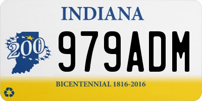 IN license plate 979ADM
