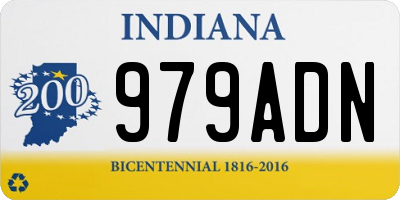 IN license plate 979ADN