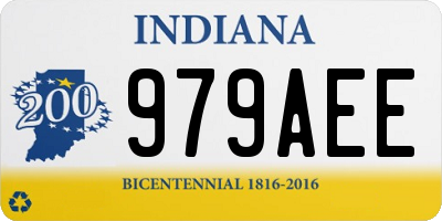IN license plate 979AEE