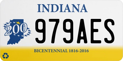 IN license plate 979AES
