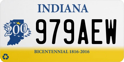 IN license plate 979AEW