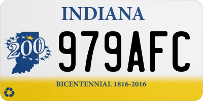 IN license plate 979AFC