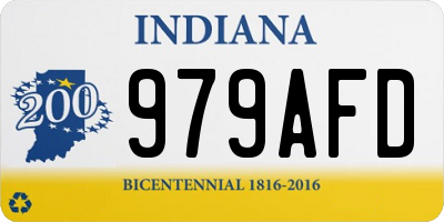 IN license plate 979AFD