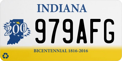 IN license plate 979AFG