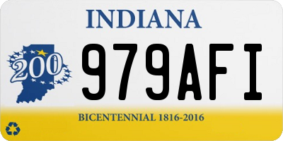 IN license plate 979AFI