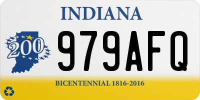 IN license plate 979AFQ