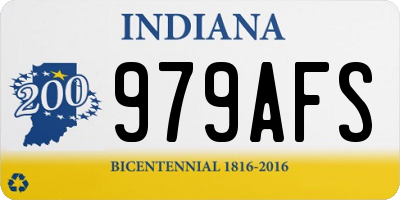 IN license plate 979AFS