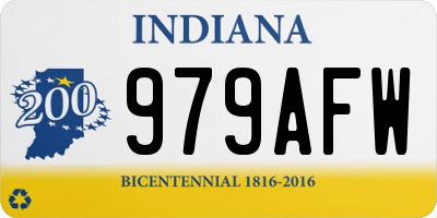 IN license plate 979AFW