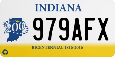 IN license plate 979AFX