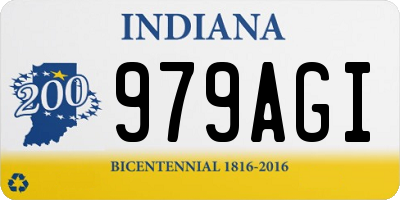 IN license plate 979AGI