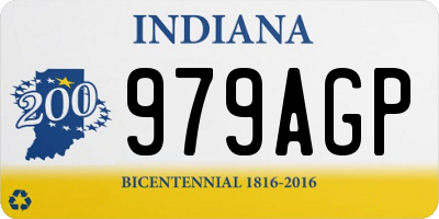 IN license plate 979AGP