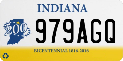 IN license plate 979AGQ