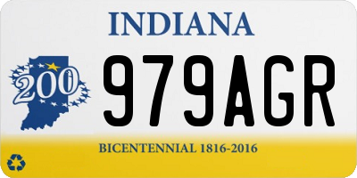 IN license plate 979AGR