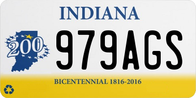 IN license plate 979AGS