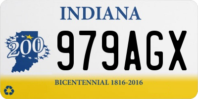 IN license plate 979AGX
