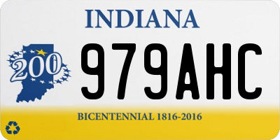 IN license plate 979AHC
