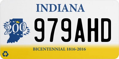 IN license plate 979AHD