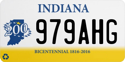 IN license plate 979AHG