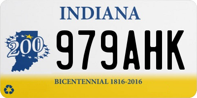 IN license plate 979AHK