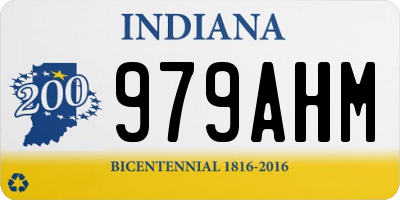 IN license plate 979AHM