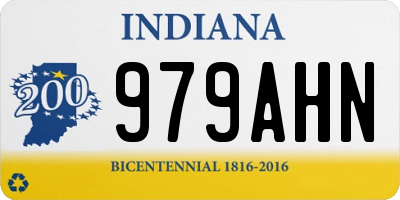 IN license plate 979AHN