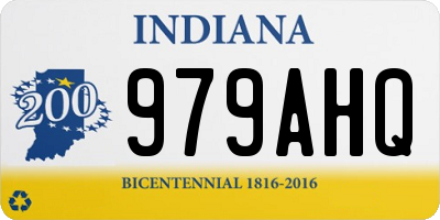 IN license plate 979AHQ