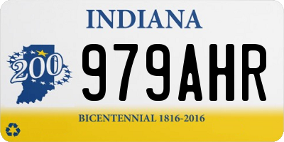 IN license plate 979AHR