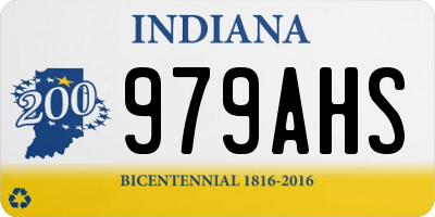 IN license plate 979AHS