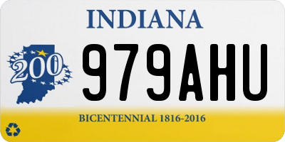 IN license plate 979AHU